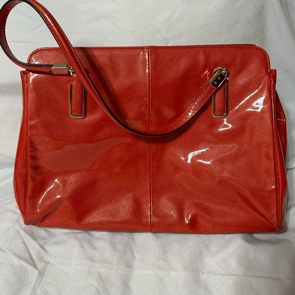 Coach Red Patent Leather Shoulder Bag - Picture 4 of 12